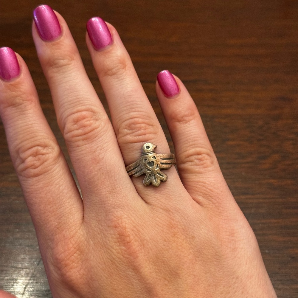 Retired James Avery Thunderbird Ring